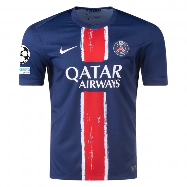 Nike Paris Saint-Germain Home Jersey w/ Champions League Patches 24/25 (Midnight Navy/White)