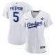Women's Los Angeles Dodgers #5 Freddie Freeman Nike White 2025 World Series Home Player Jersey